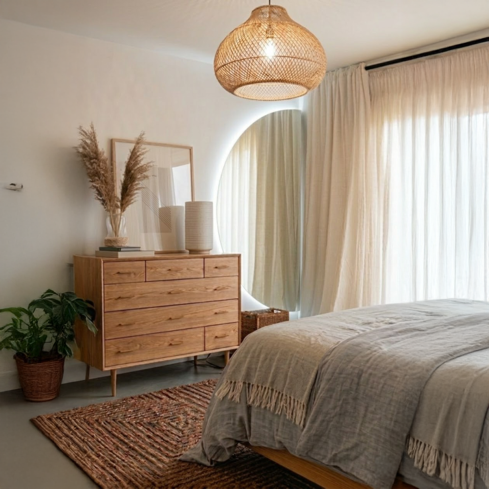 Espejo semicircular LED medialuna para baño, dormitorio, entrada o recibidor