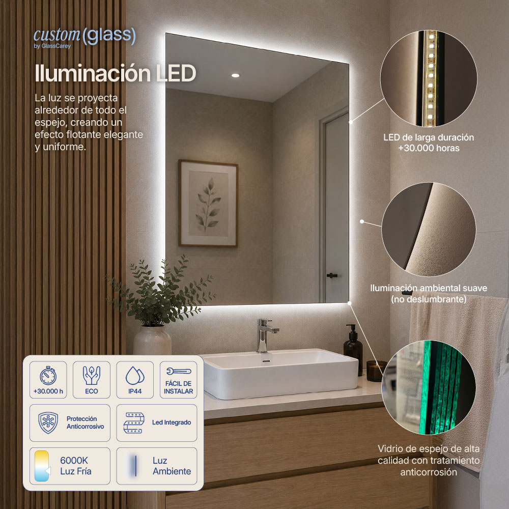 Espejo Led Rectangular - Imagen 4
